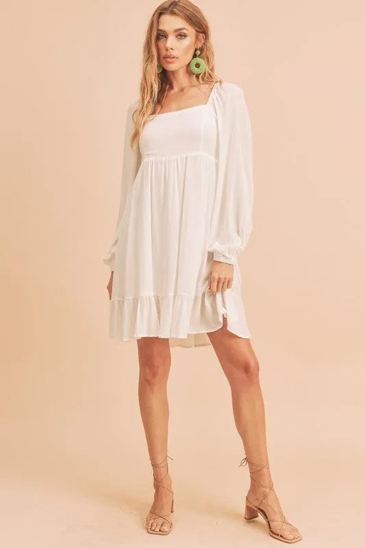 Taya Puff Sleeve Mini Dress