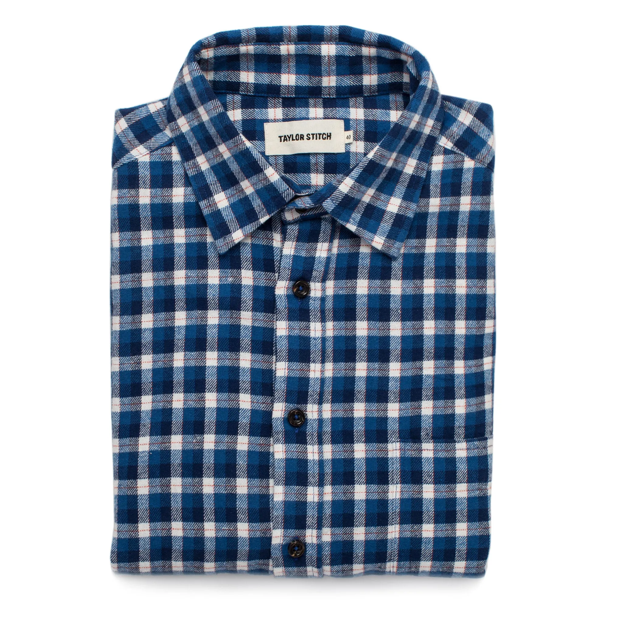 The California in Brushed Navy Plaid