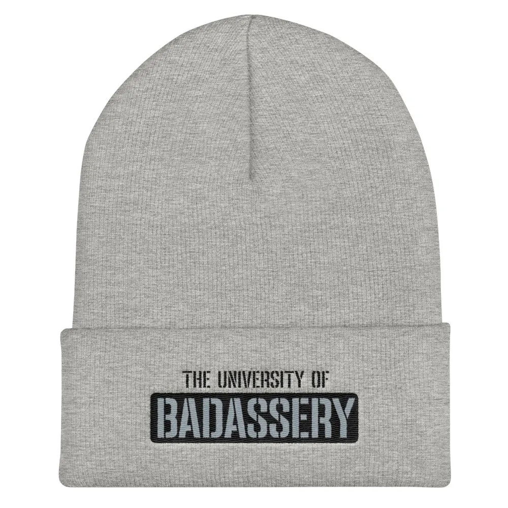 The University of Badassery Cuffed Beanie