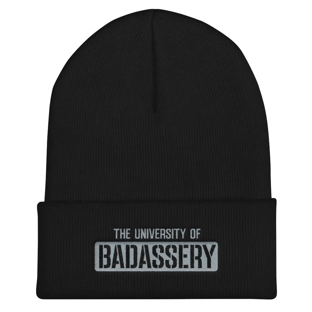 The University of Badassery Cuffed Beanie