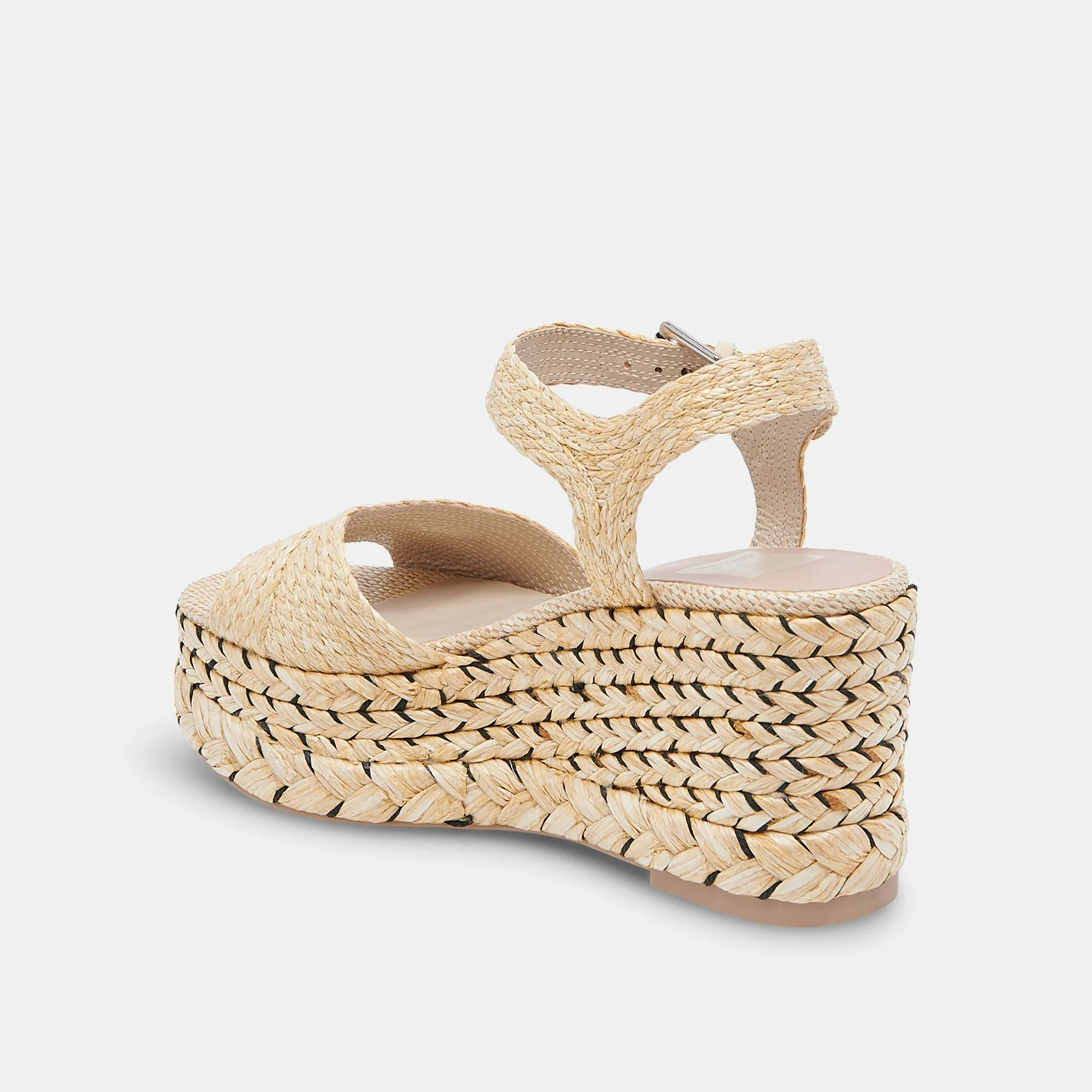 TIAGO WEDGES LT NATURAL RAFFIA