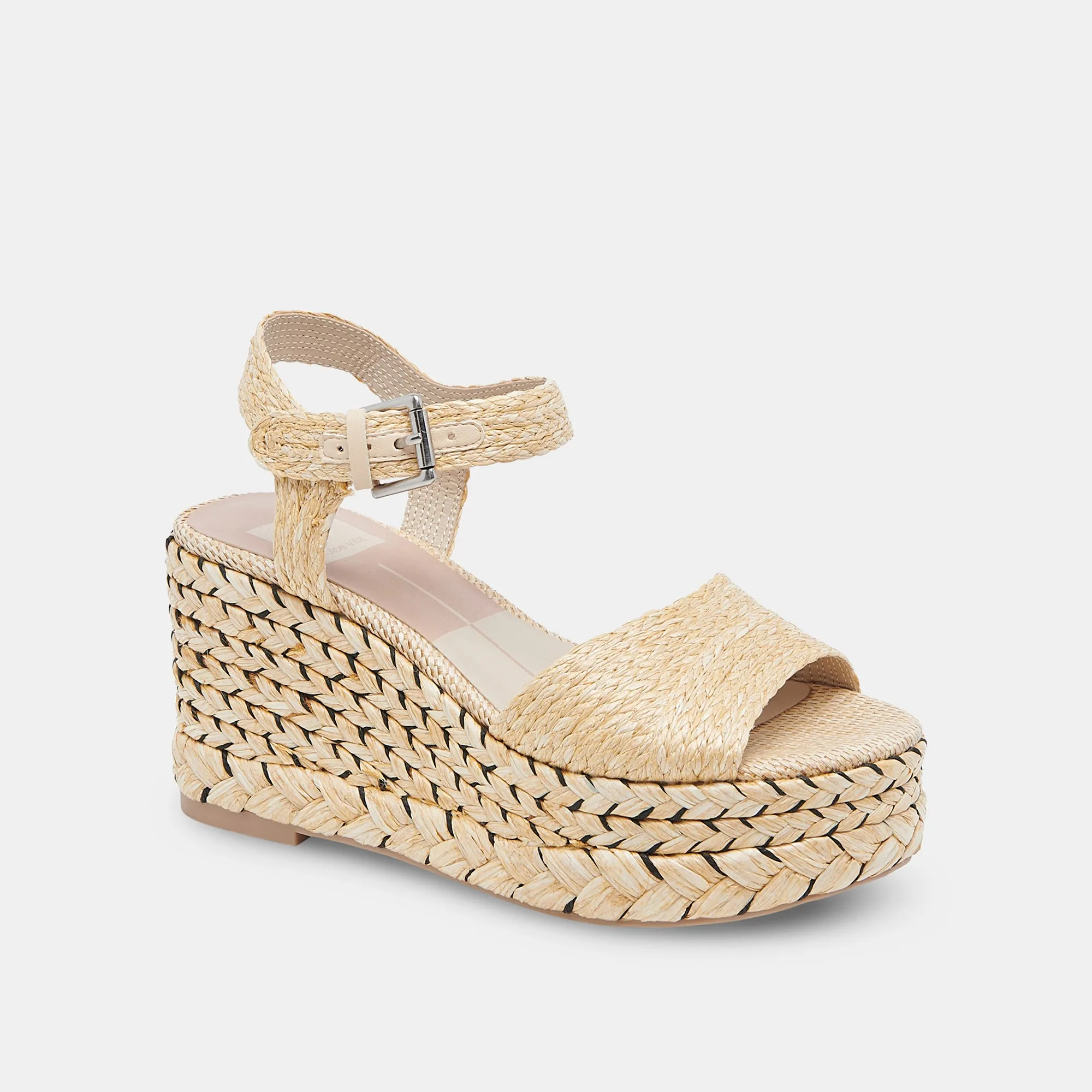 TIAGO WEDGES LT NATURAL RAFFIA