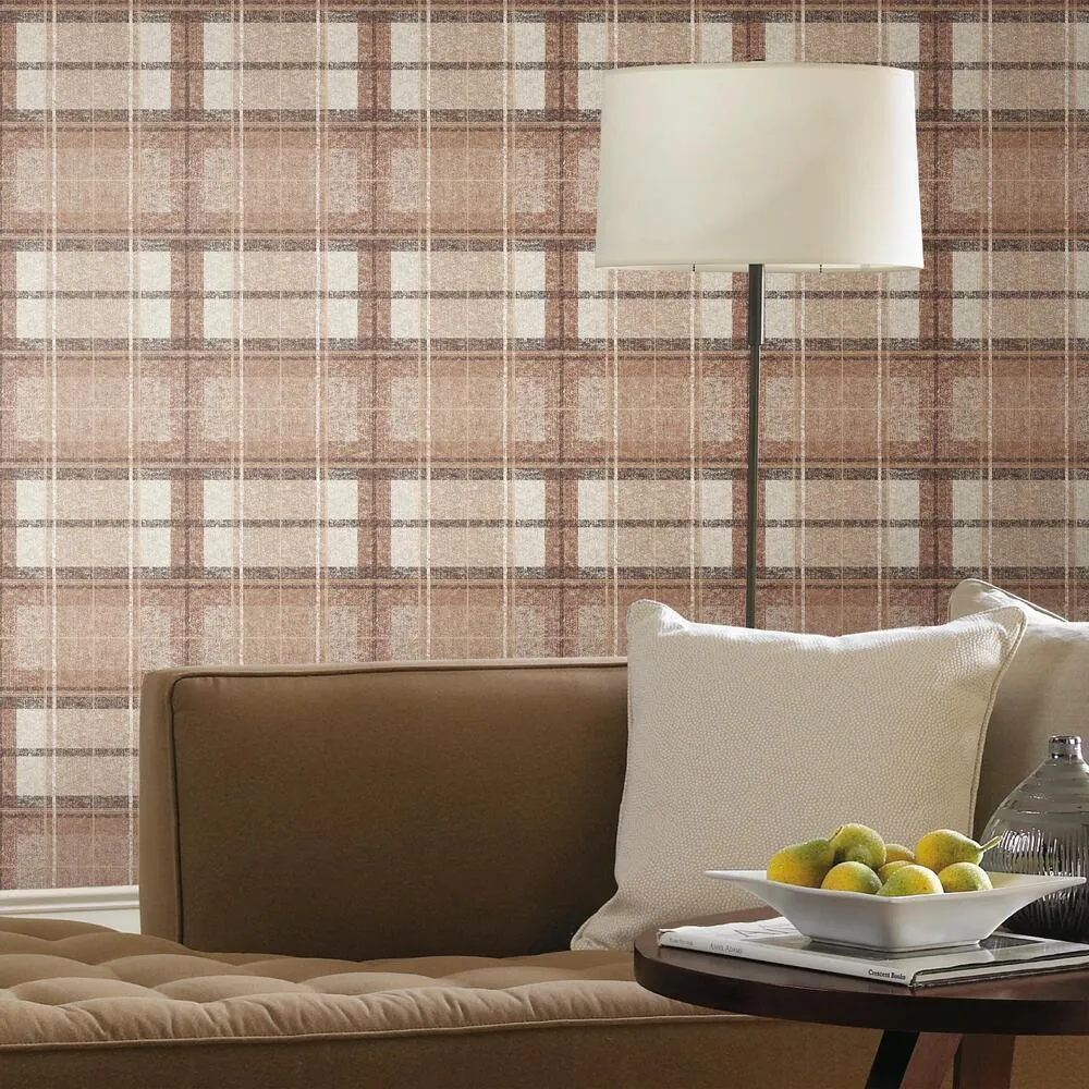 Tweed Plaid Peel and Stick Wallpaper