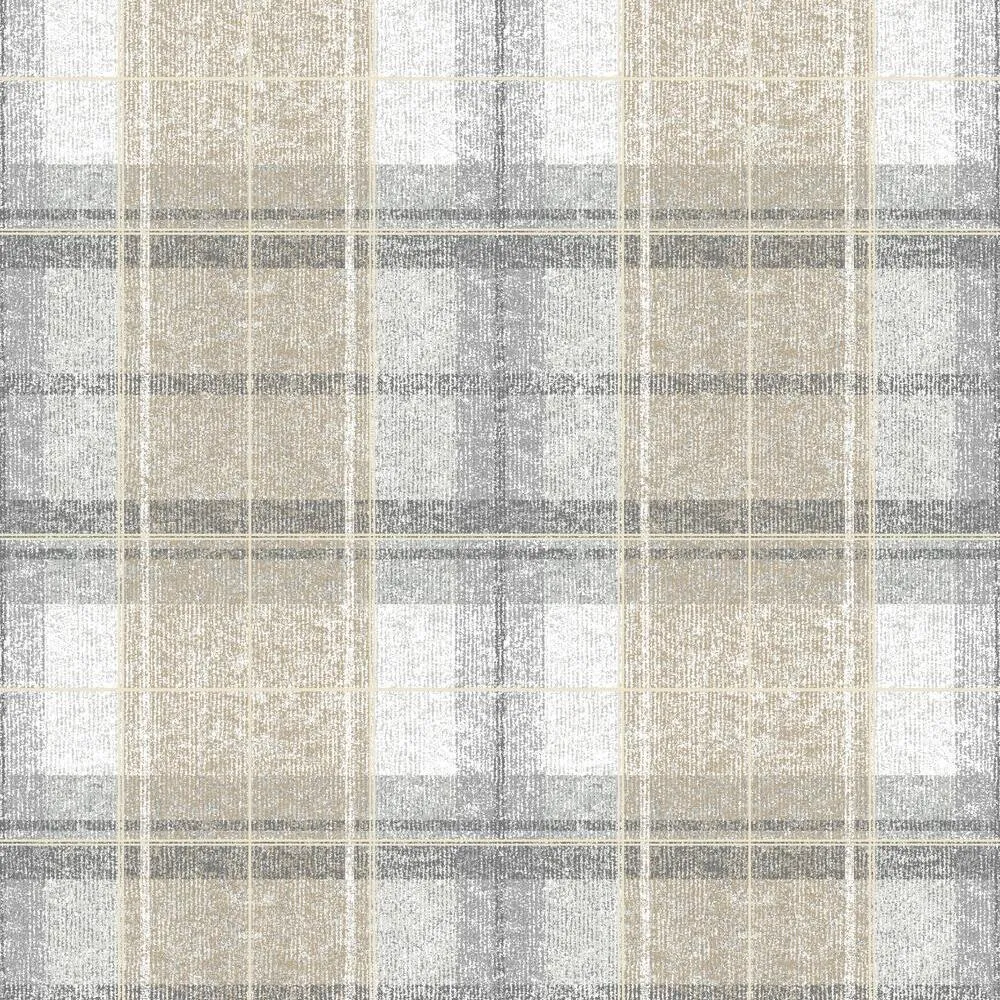 Tweed Plaid Peel and Stick Wallpaper