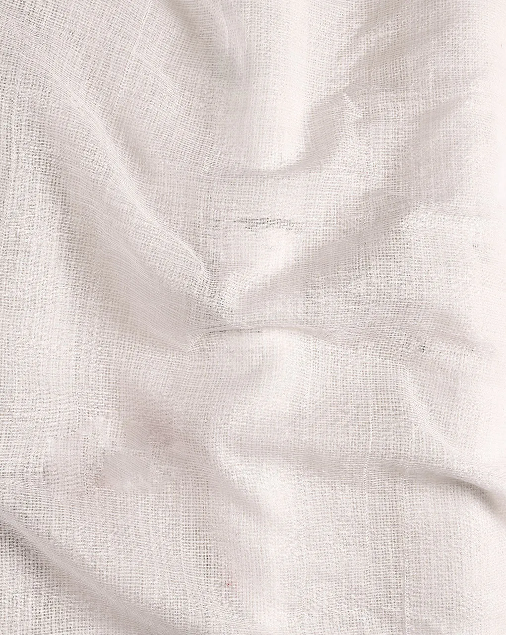 White Kota Doria Fabric