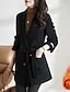 Women's Wool Blend Winter Long Blazer